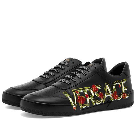 versace collection scarpe multicolor|versace black leather shoes.